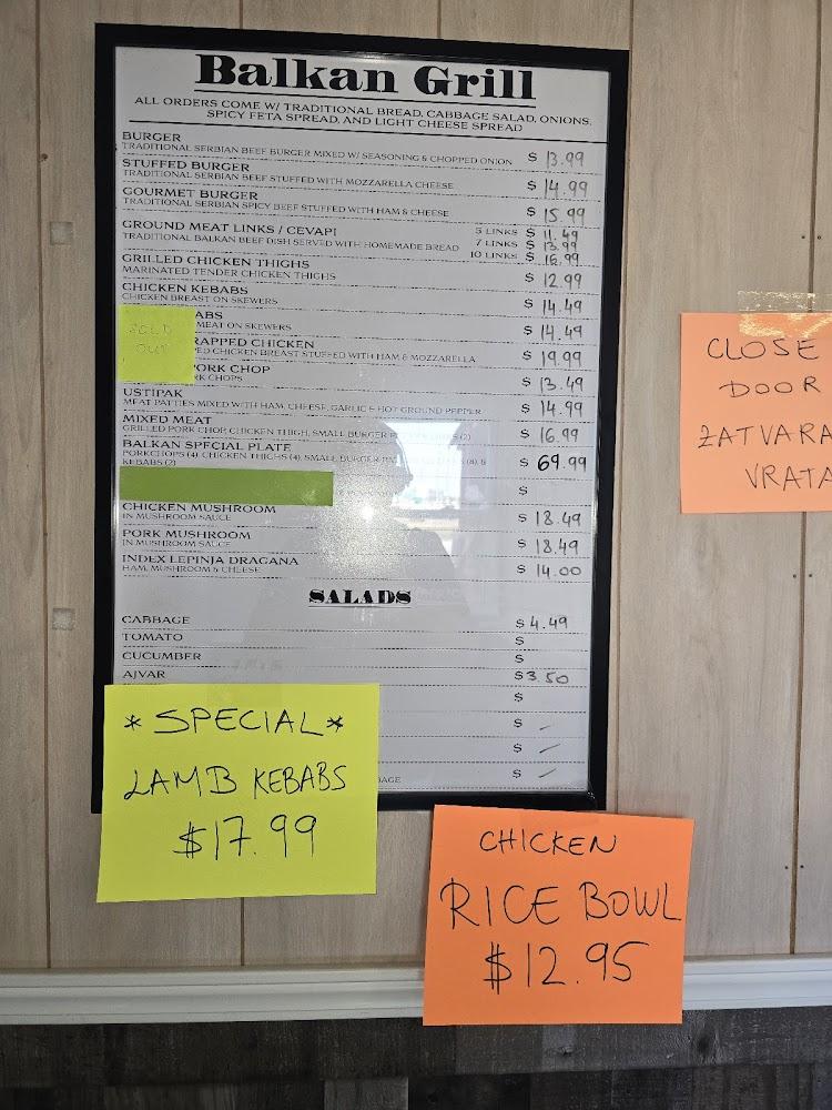 Balkan Grill Menu image 3